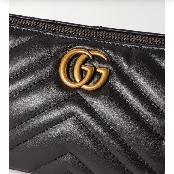 GUCCI Marmont GG logo quilted leather shoulder bag - Picture 4 of 5